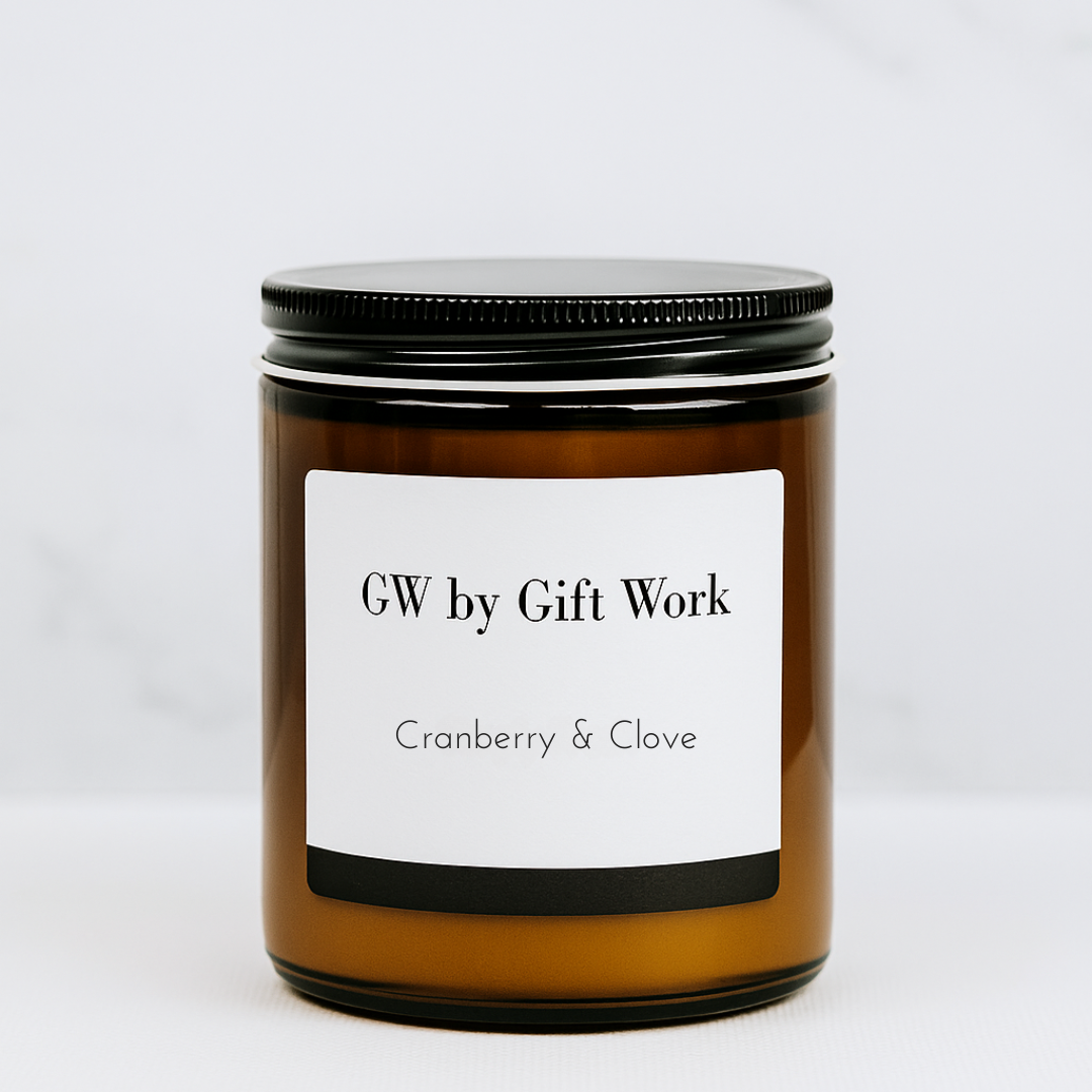 Cranberry & Clove Candle – Tart Berries & Warm Spice | GW by GiftWork
