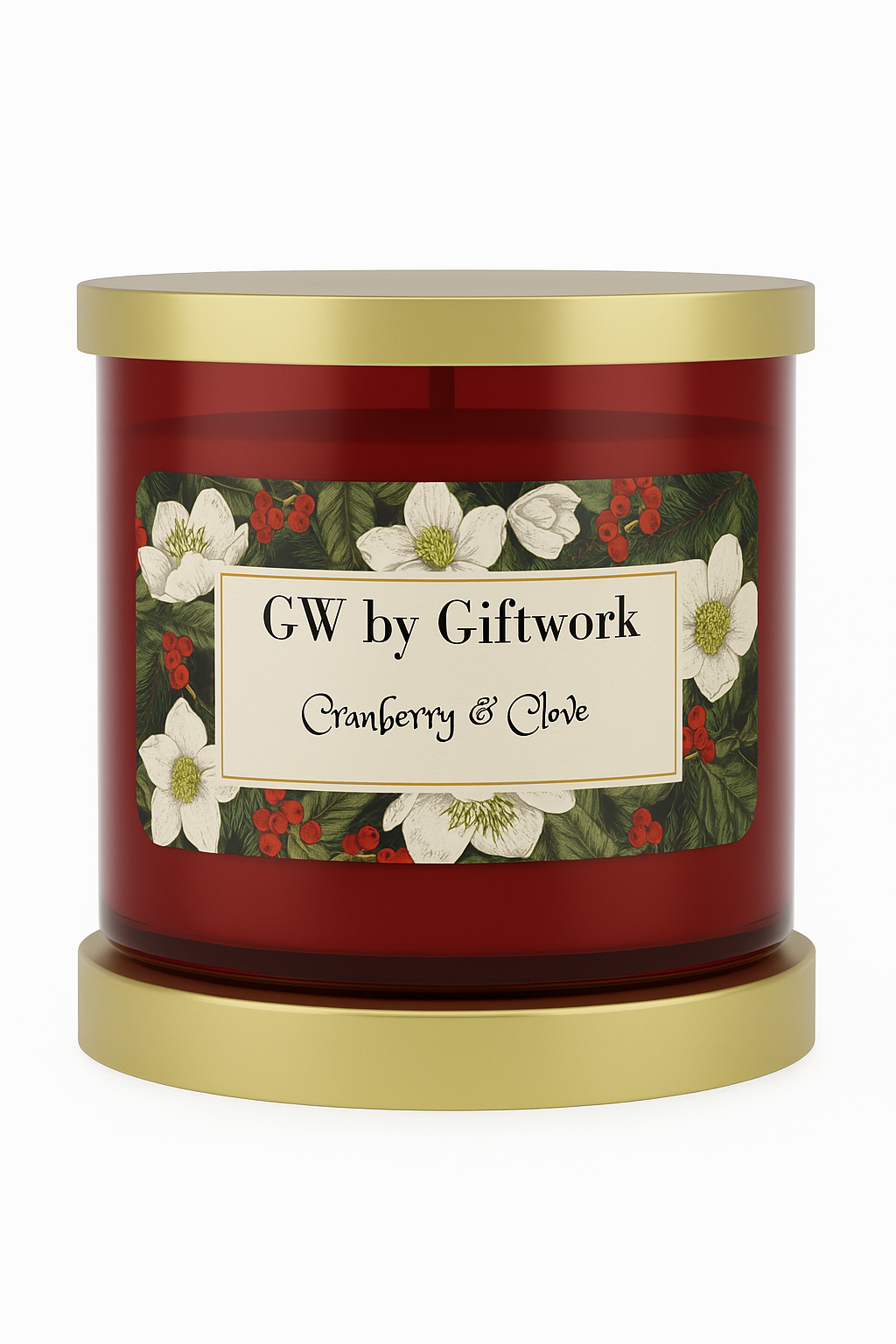 Cranberry & Clove Candle – Tart Berries & Warm Spice | GW by GiftWork