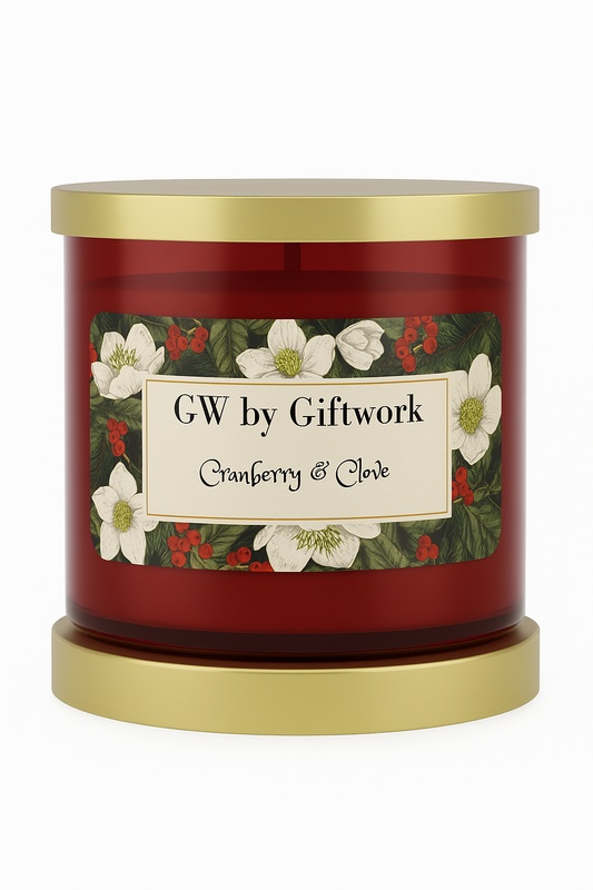 Cranberry & Clove Candle – Tart Berries & Warm Spice | GW by GiftWork